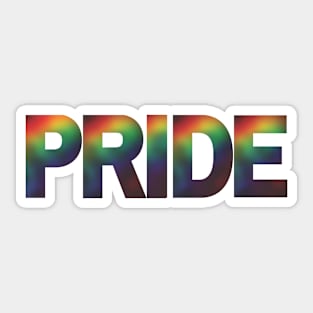 Radiant Gradient Pride (Clear Background) Sticker